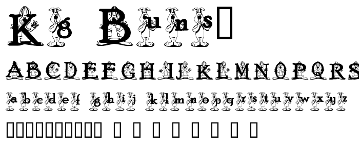 KG BUNS1 font